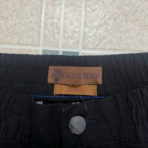 Black Tainted Denim Pants